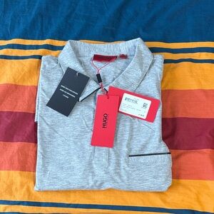 Hugo Boss Light Gray Polo Shirt for Men